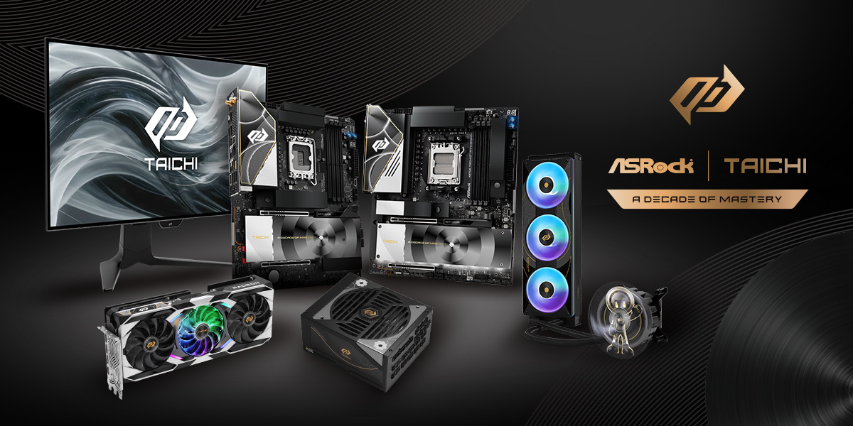 华擎宣布 Taichi 十周年特别版 X870E / Z890 主板与视觉暂留效应水冷