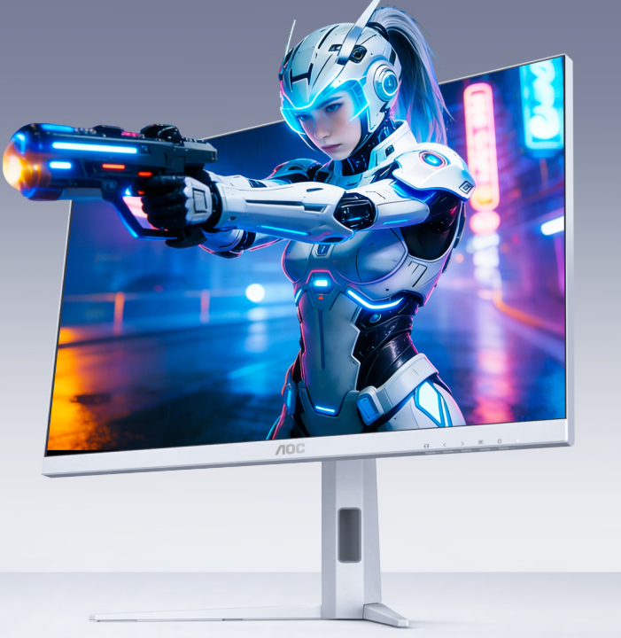 AOC G4 宙斯盾原生 360Hz 显示器开售：白色边框，到手价 1919 元
