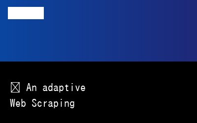 🕷️ An adaptive Web Scraping framework that handles everything from a single request to a full-scale crawl!