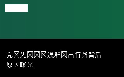 党员先锋队抢通群众出行路背后原因曝光